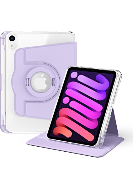 iPad Mini (2021) Pu Deri Akrilik Stand Ayrılabilir Tablet Kılıfı (Yurt Dışından)