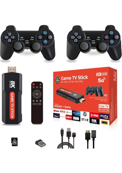 Q9 10000+ Retro Arcade Oyun Konsolu & 8k Ultra Hd Android Tv Box Netflix Youtube Google Uyumlu