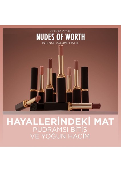 Color Riche Intense Volume Matte Ruj - 540 Nude Unstoppable