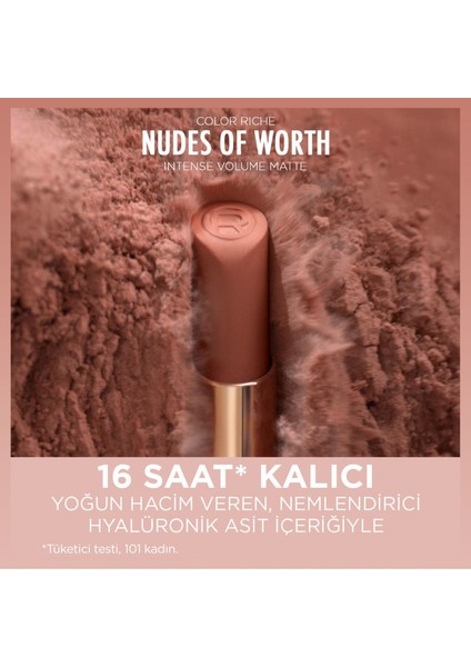 Color Riche Intense Volume Matte Ruj - 540 Nude Unstoppable