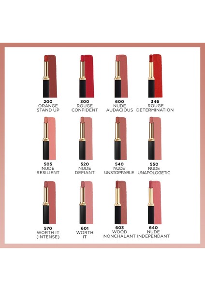 Color Riche Intense Volume Matte Ruj - 540 Nude Unstoppable