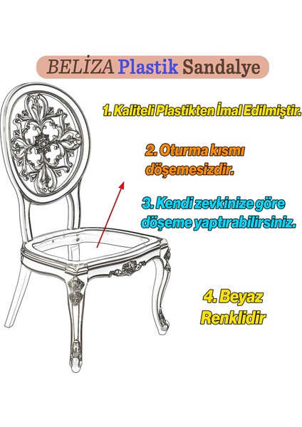 Begonya Sert Plastik Ahşap Koltuk Bahçe Balkon Mutfak Yemek Masası Sandalyesi modelleri