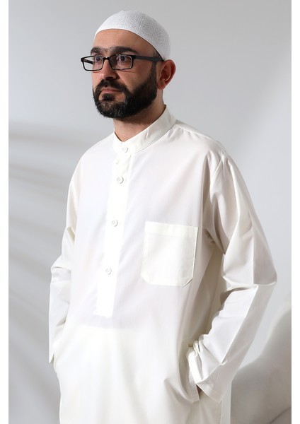 Erkek Hac ve Umre Kıyafeti Ikili Alt Üst Afgan Takım Beyaz indirimleri