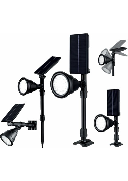 Hs 4003 Güneş Enerjili Aydınlatma 15 Watt RGB LEDLİ