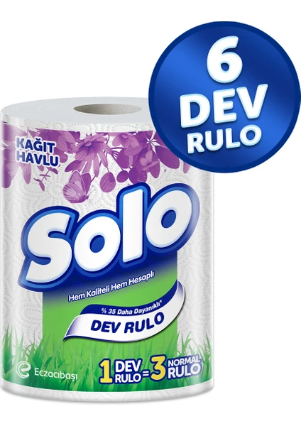 Dev Rulo Kağıt Havlu 6'lı Set