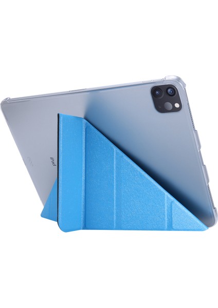 Origami Standlı Ipek Dokulu Deri Akıllı iPad Air 13 (2024) Tablet Kılıfı (Yurt Dışından) modelleri