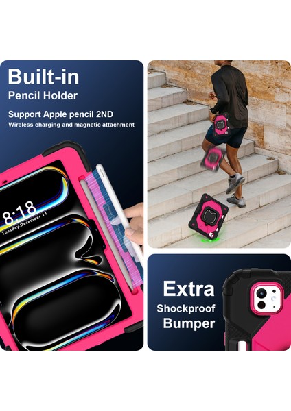 iPad Pro 11 (2024) Silikon Pc Omuz Askılı Tablet Kılıfı (Yurt Dışından) fırsatları