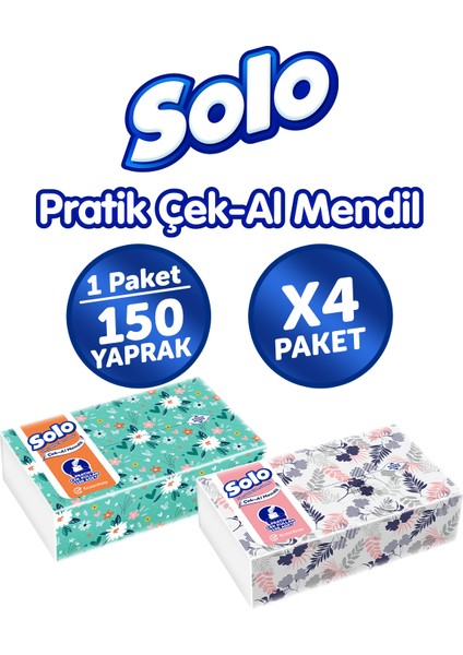 Çek-Al Mendil 4'lü