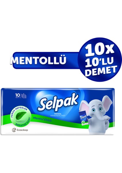 Mentollü Mendil 100'LÜ (10*10)