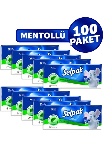 Mentollü Mendil 100'LÜ (10*10)