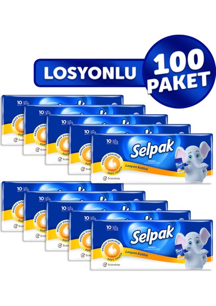 Losyonlu Mendil 100'LÜ (10*10)