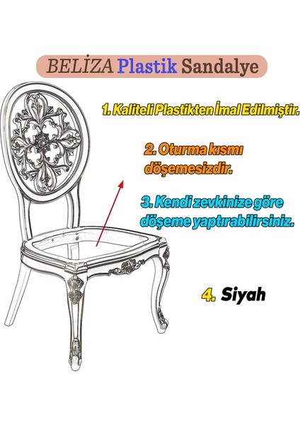 Begonya Sert Plastik Ahşap Koltuk Bahçe Balkon Mutfak Yemek Masası Sandalyesi modelleri