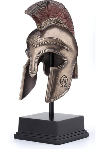 Greek Hoplite Helmet - Antik Yunan Hoplit Piyade Kaskı Stand Biblo Dekor