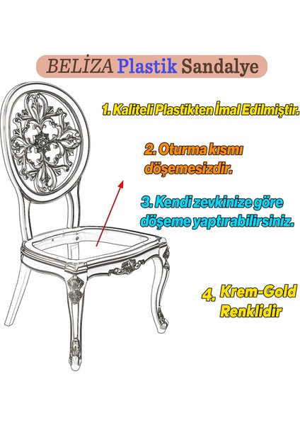 Begonya Sert Plastik Ahşap Koltuk Bahçe Balkon Mutfak Yemek Masası Sandalyesi modelleri