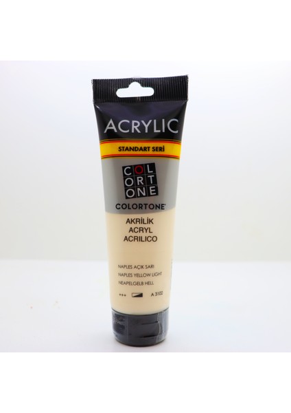 Artist Colors (Standart Seri) 120 ml Akrilik Boya ''Naples Açık Sarı''