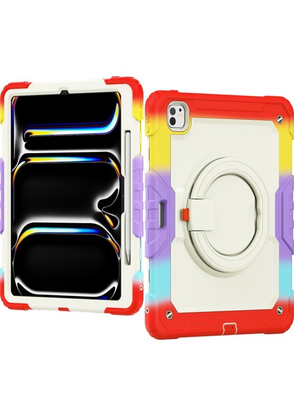 iPad Pro 13 (2024) Case Pc Silikon Askı Camo Tablet Kılıfı (Yurt Dışından) fiyatları