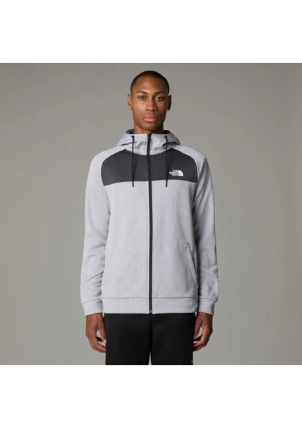 Full Zip Hoodie Reaxion Erkek Siyah Kapüşonlu Ceket