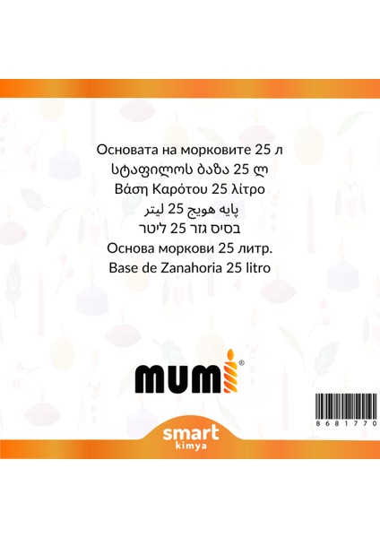 Havuç Mum Esansı 50218 25 Litre fiyatları
