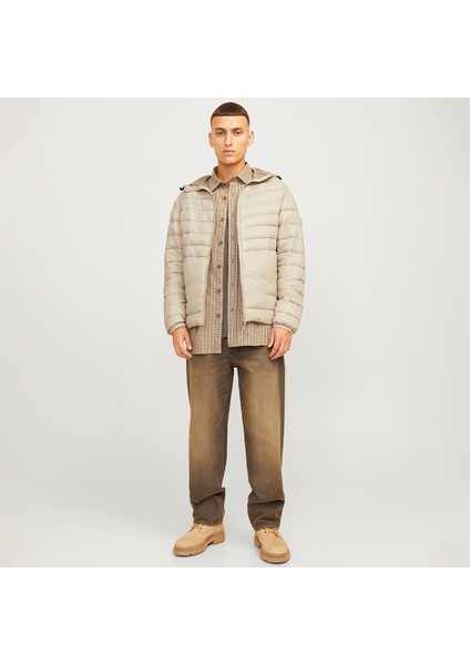 Jack&jones Print Puffer Erkek Bej Mont fırsatları