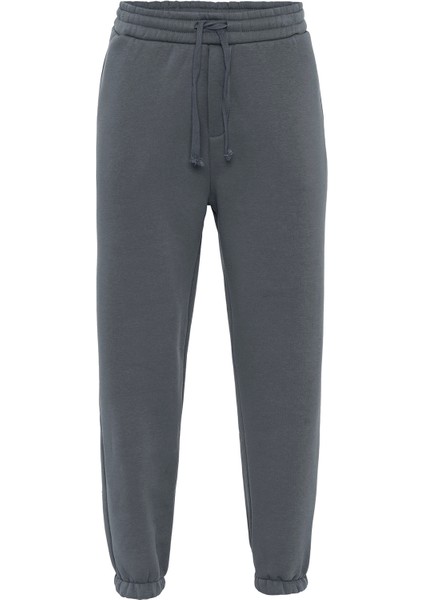 Basıc Oversıze Jogger Eşofman Alt Füme