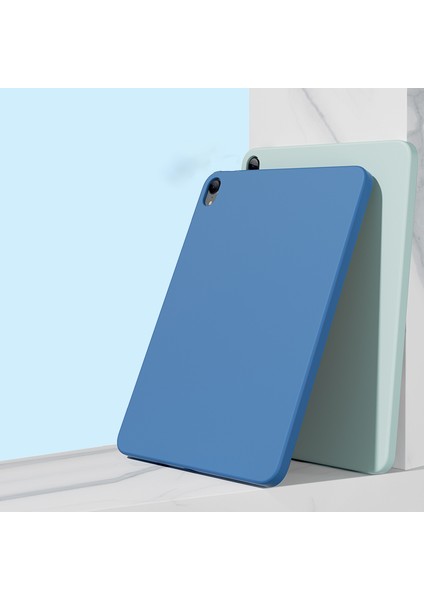 Düşmeye Dayanıklı Sıvı Silikon Pc Mikrofiber Astar Koruyucu iPad Air (2020 2022) Tablet Kılıfı (Yurt Dışından)