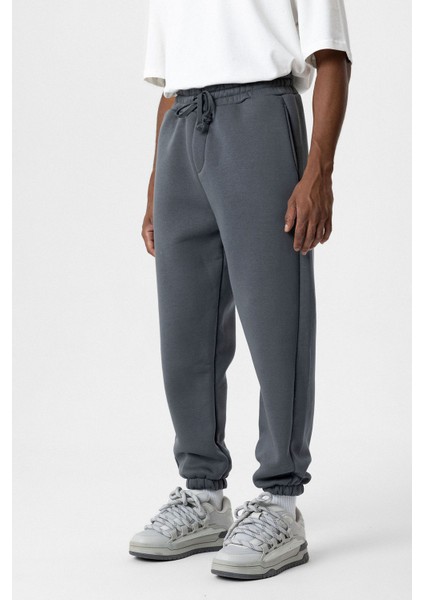 Basıc Oversıze Jogger Eşofman Alt Füme modelleri