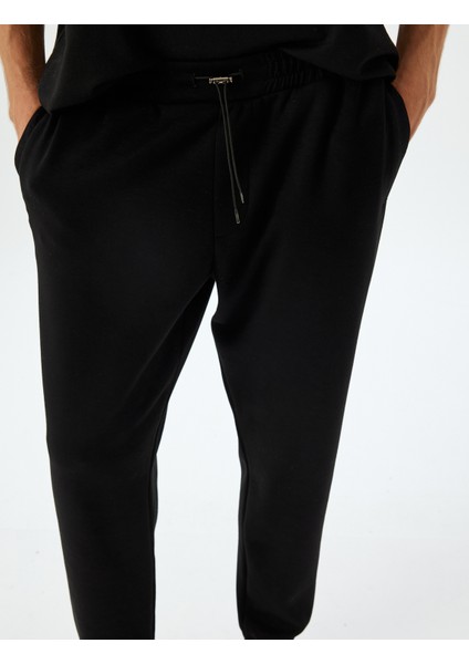 Eşofman Altı Beli Bağcıklı Cep Detaylı Viskon Karışımlı indirimleri