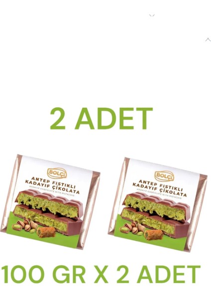 Dubai Çikolatası 2 Adet x 100 gr