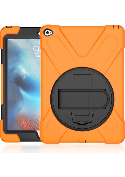 Apple iPad Air 2 X Shape Pc Tpu Kabuğu 360 Derece Dönebilen Kickstand Tablet Kılıfı (Yurt Dışından)