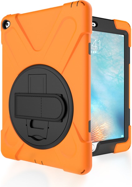 Apple iPad Air 2 X Shape Pc Tpu Kabuğu 360 Derece Dönebilen Kickstand Tablet Kılıfı (Yurt Dışından)