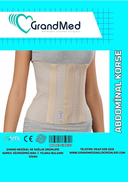 Abdominal Batın Toparlayıcı Ameliyat Sonrası Lohusa Gebelik Sonrası Korse Standart Bedensiz fiyatları