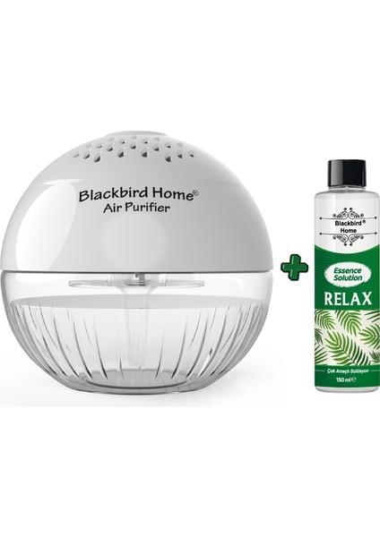 Işıklı Hava Temizleyici Küre Beyaz + 150 ml Relax Küre Solüsyonu
