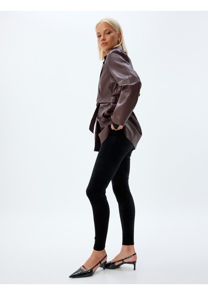 Kadife Tayt Standart Bel Slim Fit fiyatları