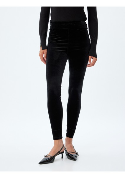 Kadife Tayt Standart Bel Slim Fit modelleri