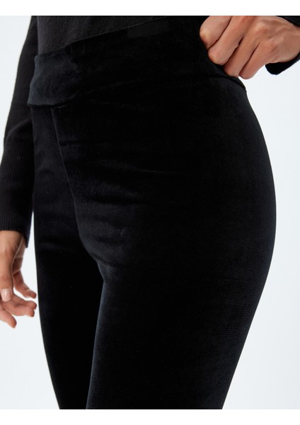 Kadife Tayt Standart Bel Slim Fit indirimleri