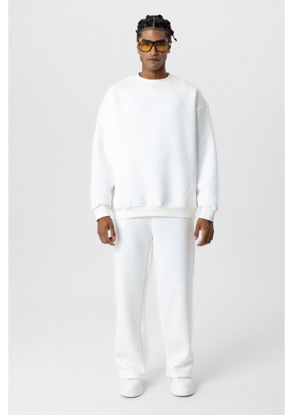 Basıc Oversıze Eşofman Takım Ekru fiyatları