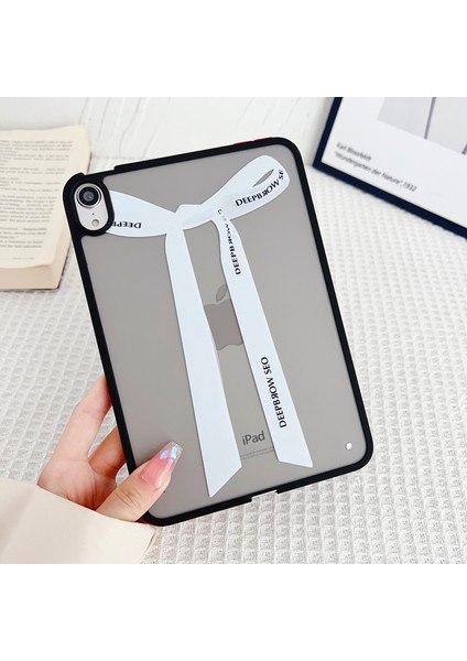 Darbeye Dayanıklı Tablet Kılıfı iPad Mini (2021) Kılıf Ten Dokunuşlu Desen Baskı Tablet Kapağı-Beyaz Fiyonk (Yurt Dışından) modelleri