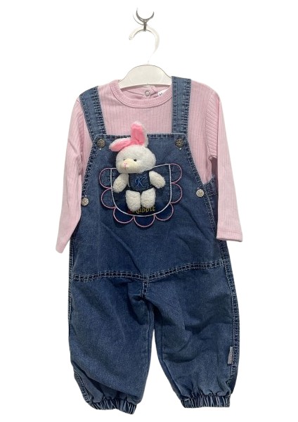 Çiçek Peluş Tavşan Kız Bebek Tulum 2351