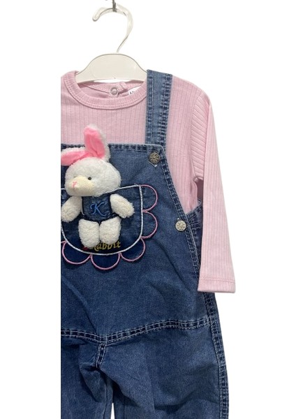 Çiçek Peluş Tavşan Kız Bebek Tulum 2351