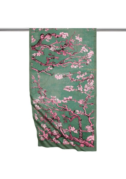 Çağla Badem Çiçeği Ipeksi Fular