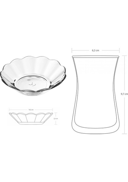 Keyifli Heybeli 12 Parça Çay Seti P54361- P42361 fiyatları