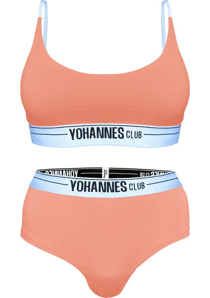 Yohannesclub, Kadın, Iç Çamaşırı Takımı, (Bralet-Hipster), Somon