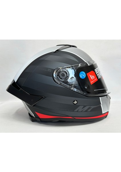 Thunder 4 Sv Treads B5 Şeffaf Vizör Kask Mat Renk - Iç Güneş Vizörlü
