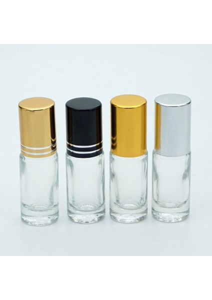 30 Adet Boş Cam Roll-On Şişe, 3 Ml, Silindir Model, Şeffaf