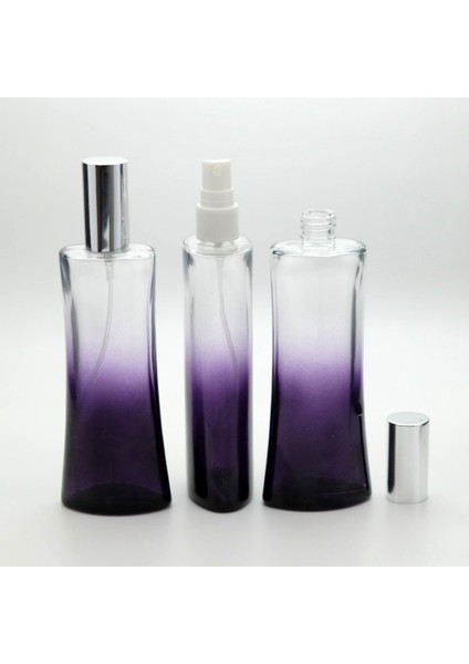 20 Adet Boş Cam Parfüm Şişe, 100 Ml, Eyfel Model, Boyalı