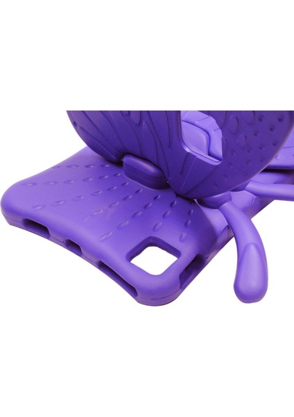 Darbeye Dayanıklı Tablet Kılıfı Tarzı Darbeye Dayanıklı Kick Standı Eva Masa Kılıfı iPad 10.9 (2022)/IPAD Pro 11 Inç (2021/2020/2022)-MOR (Yurt Dışından) modelleri