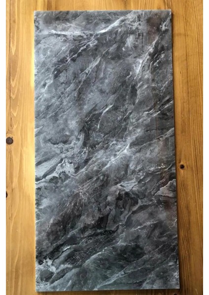 10 Adet 60X30 Gri Mermer Desenli Kendinden Yapışkanlı Duvar Paneli