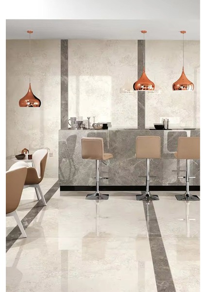 10 Adet 60X30 Gri Mermer Desenli Kendinden Yapışkanlı Duvar Paneli