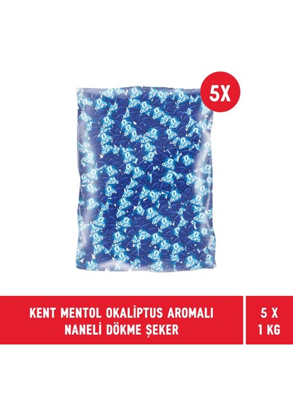 Mentol Okaliptus Aromalı Dökme Bayram Şekeri 1 kg - 5 Adet