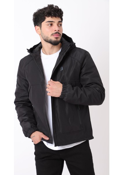 Sabit Kapüşon Cep Detay Kışlık Mont Bl 1760_50392